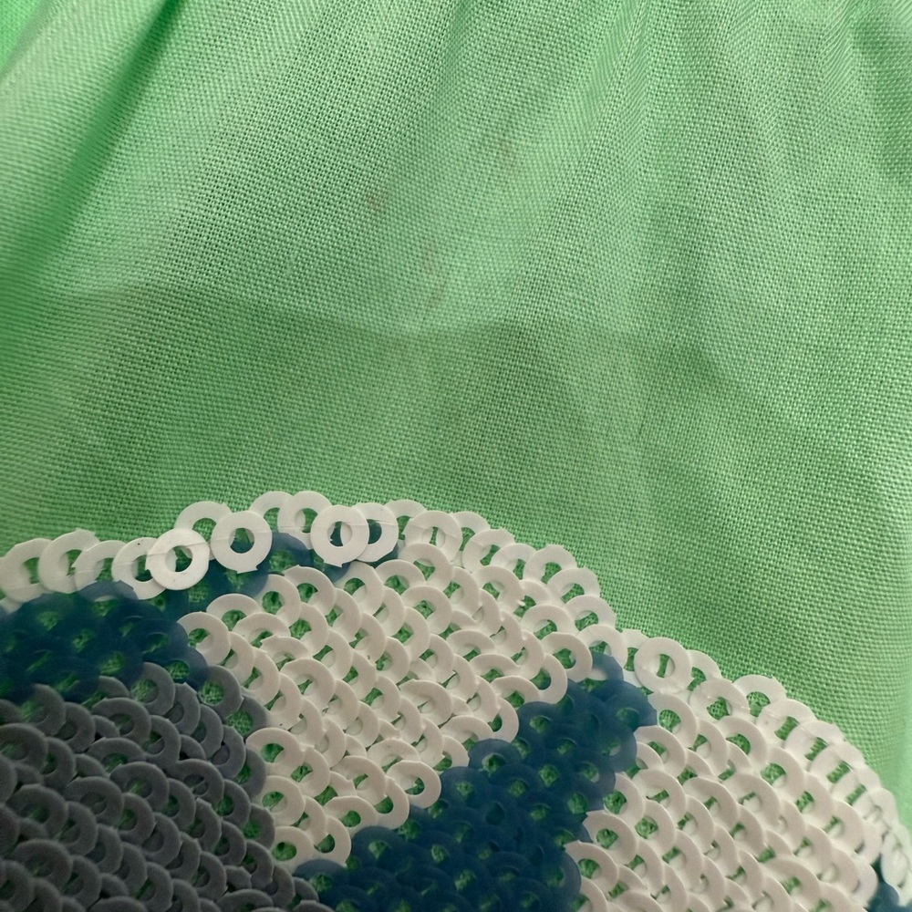 QUEEN OF SPARKLES Mint Green Embroidered Seaside Tiered Dress - Picture 13 of 14